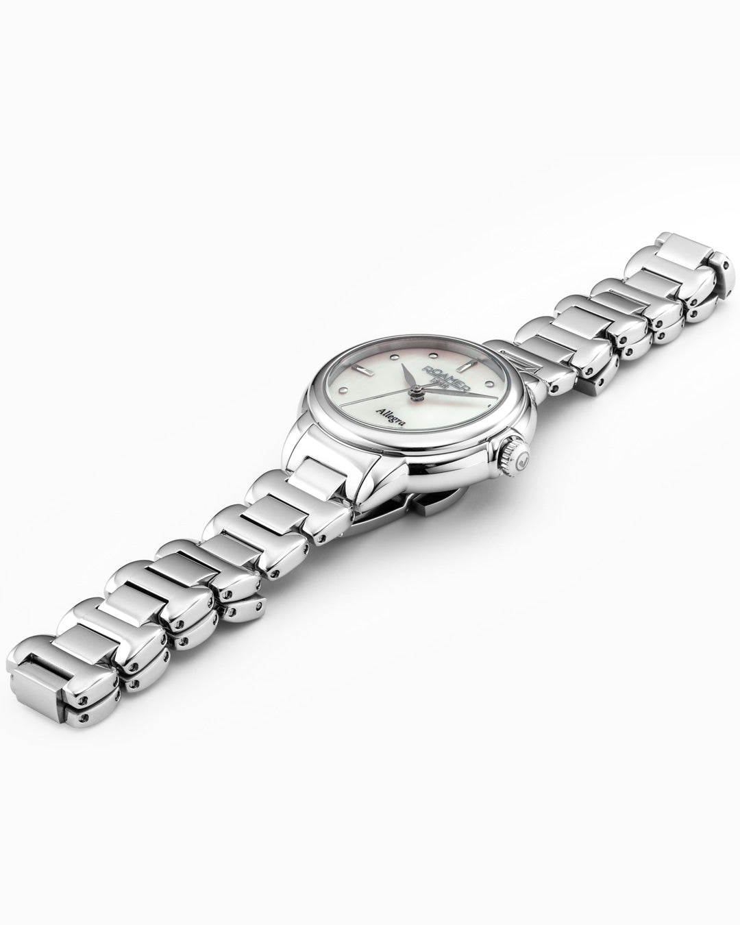 Allegra 32mm Quartz Three-Hand White MOP Dial Stainless Steel Bracelet Sapphire glass Stainless Steel swiss watch