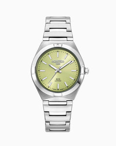 EOS Classic 34mm Quartz Three-Hand Lightgreen Dial  Silver Bracelet Sapphire glass Stainless Steel swiss watch