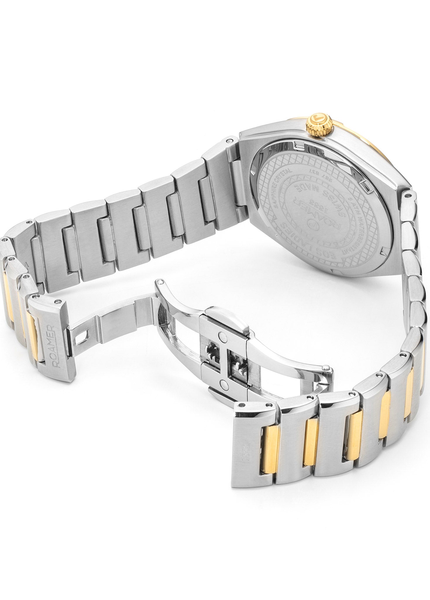 EOS Classic 34mm Quartz Three-Hand Two-Tone Bracelet Sapphire glass Stainless Steel swiss watch