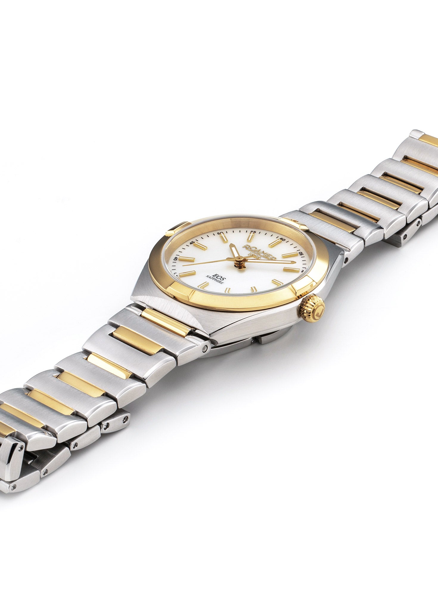 EOS Classic 34mm Quartz Three-Hand Two-Tone Bracelet Sapphire glass Stainless Steel swiss watch