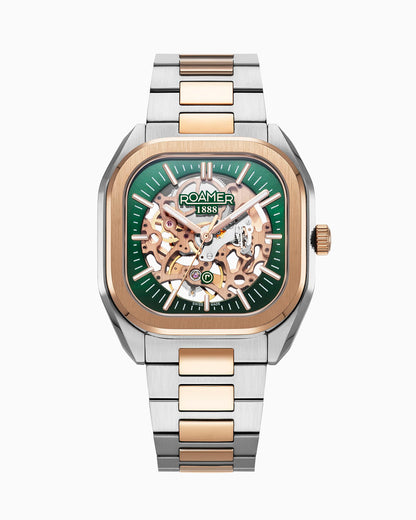 Mechano 42 mm Automatic Three-Hand Two-Tone Bracelet Sapphire antireflection glass  Stainless Steel swiss watch