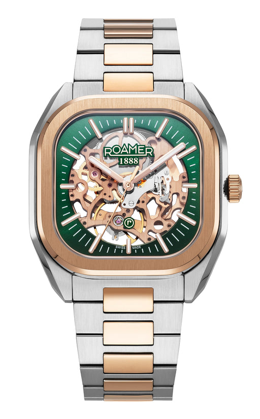 Mechano 42 mm Automatic Three-Hand Two-Tone Bracelet Sapphire antireflection glass  Stainless Steel swiss watch