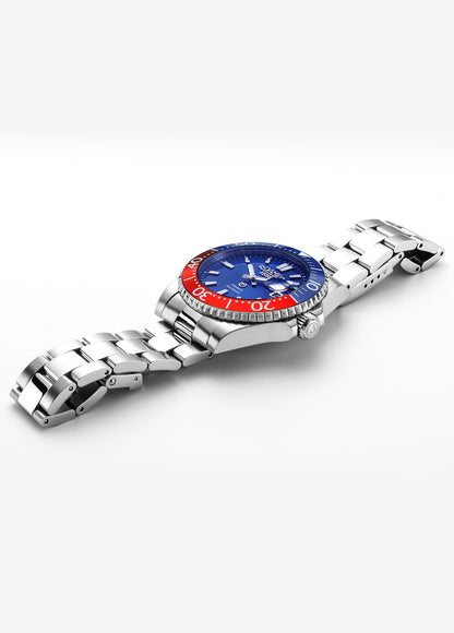 Premier 42 mm Automatic Three-Hand Date Blue Sunray Dial Silver Bracelet Sapphire glass Stainless Steel swiss watch