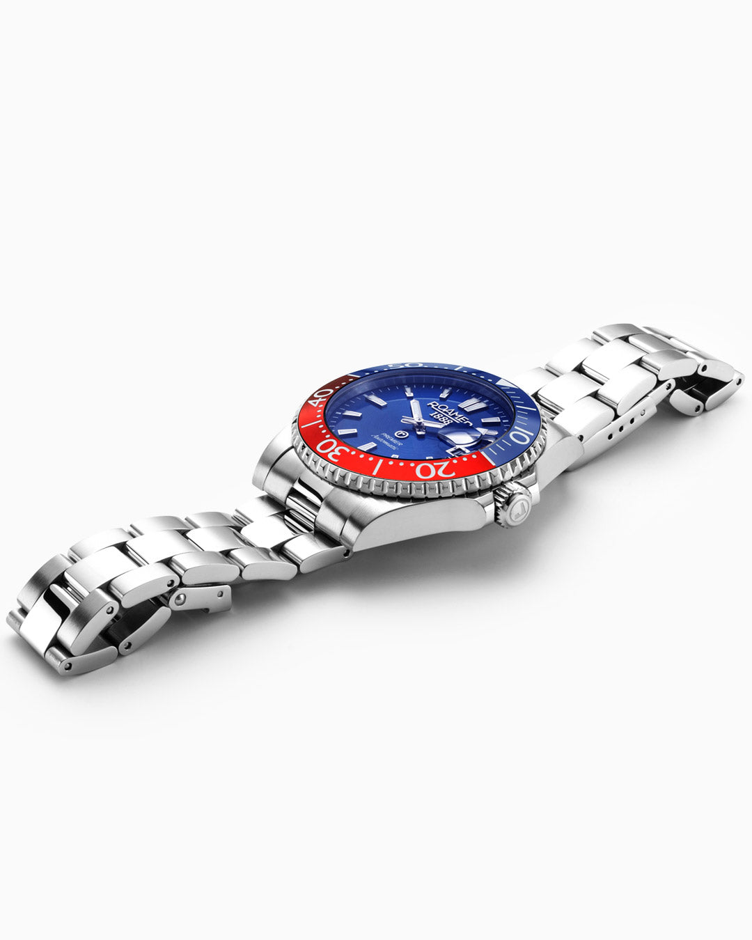 Premier 42 mm Automatic Three-Hand Date Blue Sunray Dial Silver Bracelet Sapphire glass Stainless Steel swiss watch