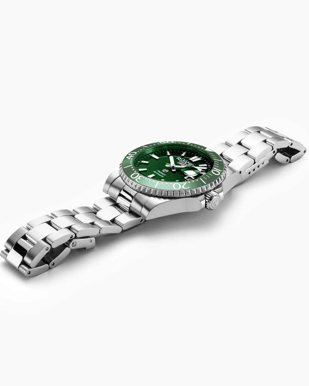 Premier 42 mm Automatic Three-Hand Date Green Sunray Dial Silver Bracelet Sapphire glass Stainless Steel swiss watch