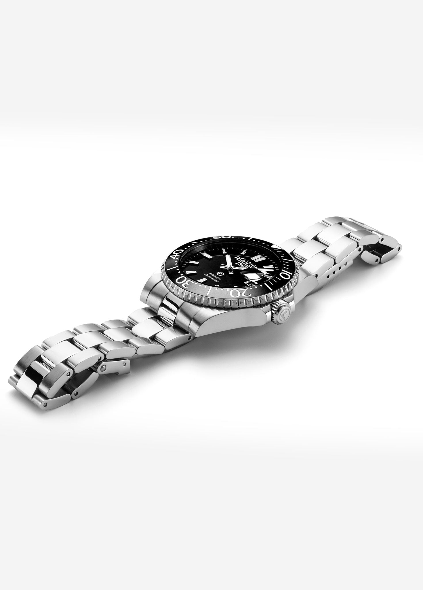 Premier 42 mm Automatic Three-Hand Date Black Sunray Dial Silver Bracelet Sapphire glass Stainless Steel swiss watch