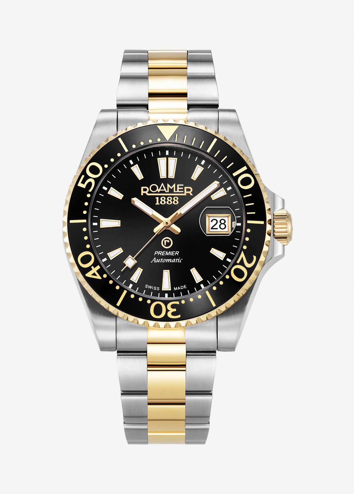Premier 42 mm Automatic Three-Hand Date Two-Tone Bracelet Sapphire glass Stainless Steel swiss watch
