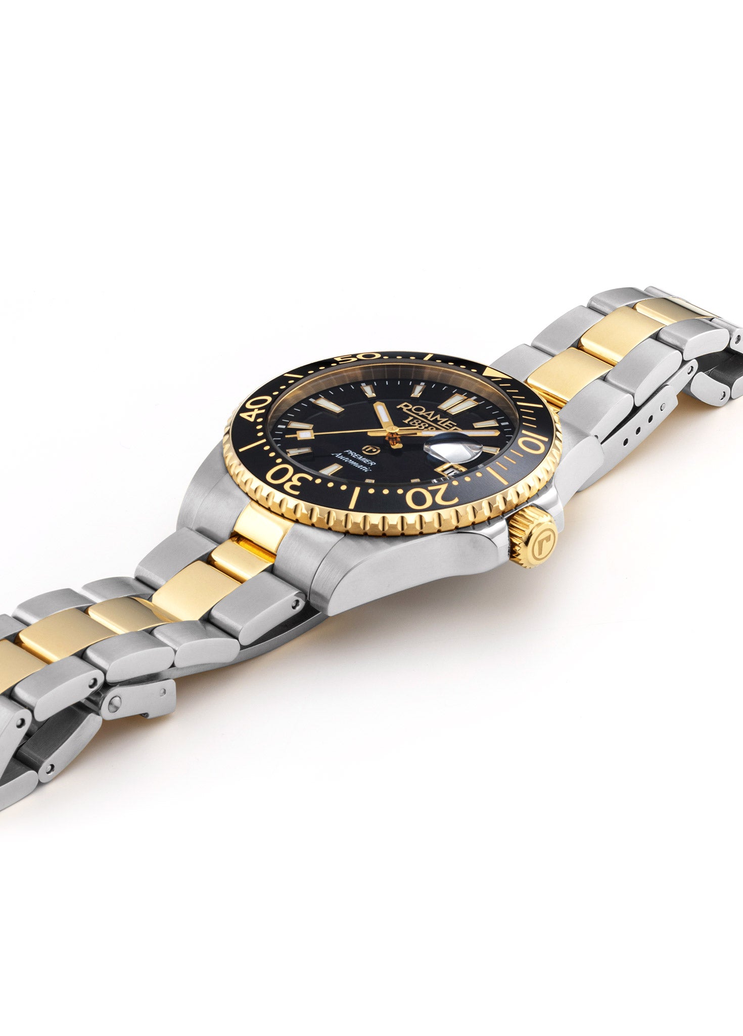 Premier 42 mm Automatic Three-Hand Date Two-Tone Bracelet Sapphire glass Stainless Steel swiss watch