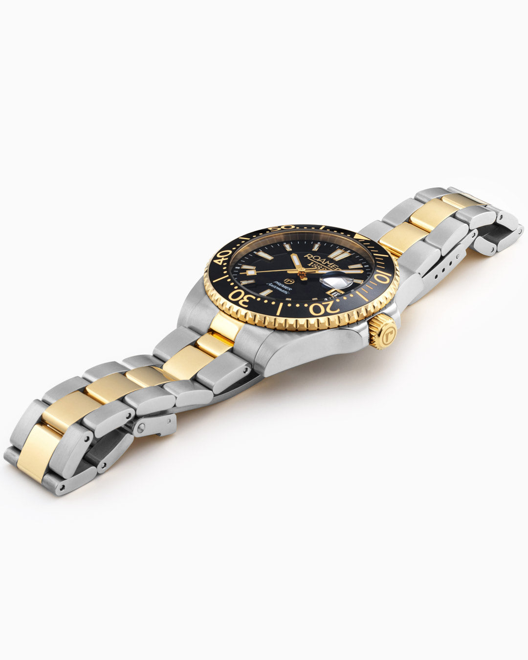 Premier 42 mm Automatic Three-Hand Date Black Sunray Dial Two-Tone