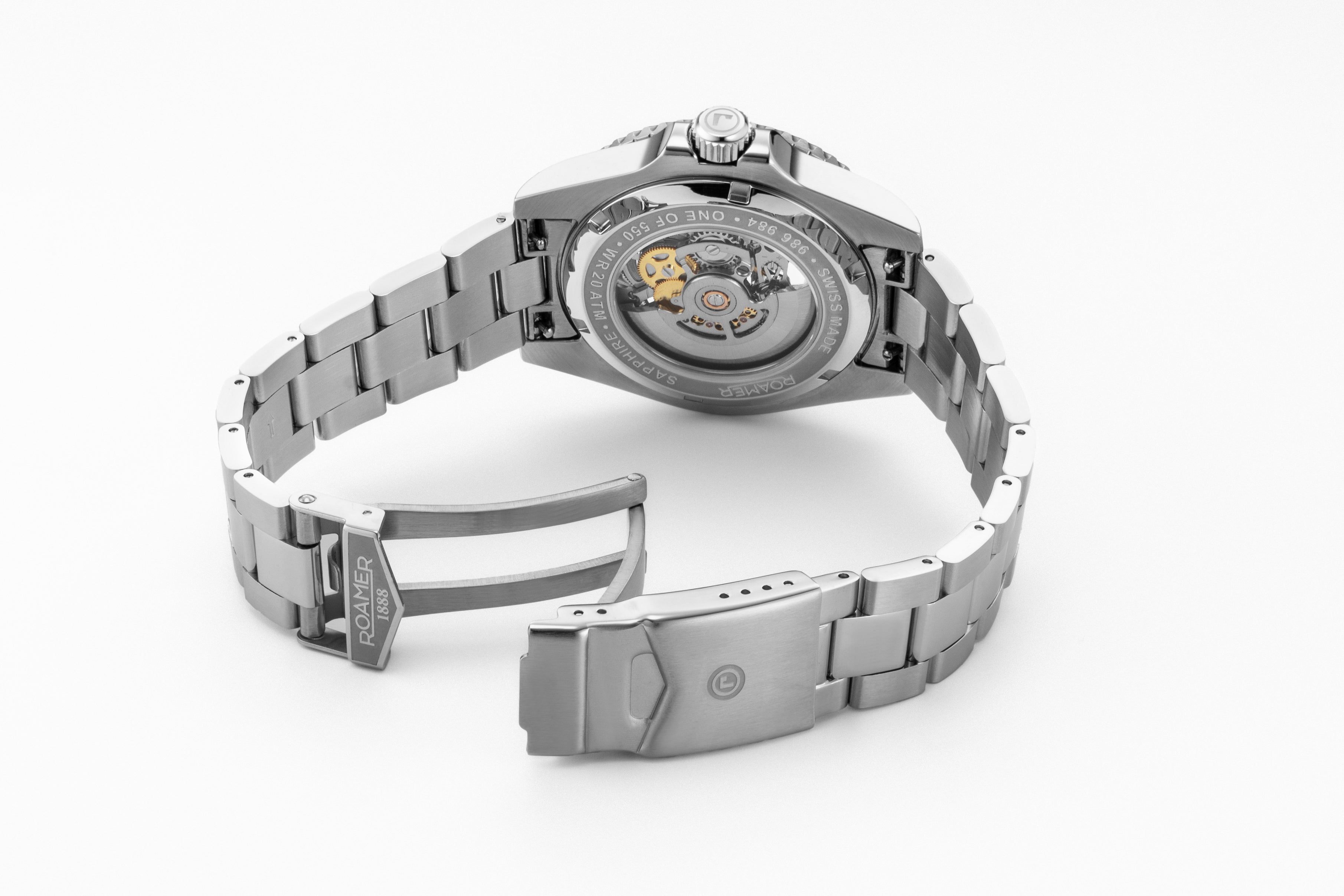Premier Skeleton 42 mm Automatic Three-Hand Black Dial Silver Bracelet Sapphire glass Stainless Steel swiss watch