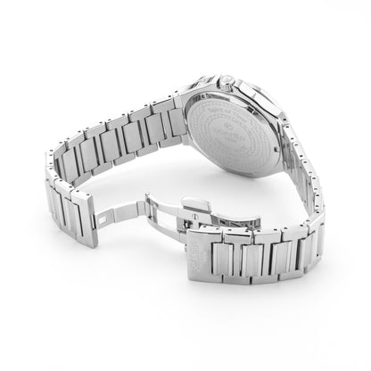 Spirit of Time 42x45mm Three-Hand Silver Dial Silver Tone Bracelet Sapphire glass Stainless Steel swiss watch