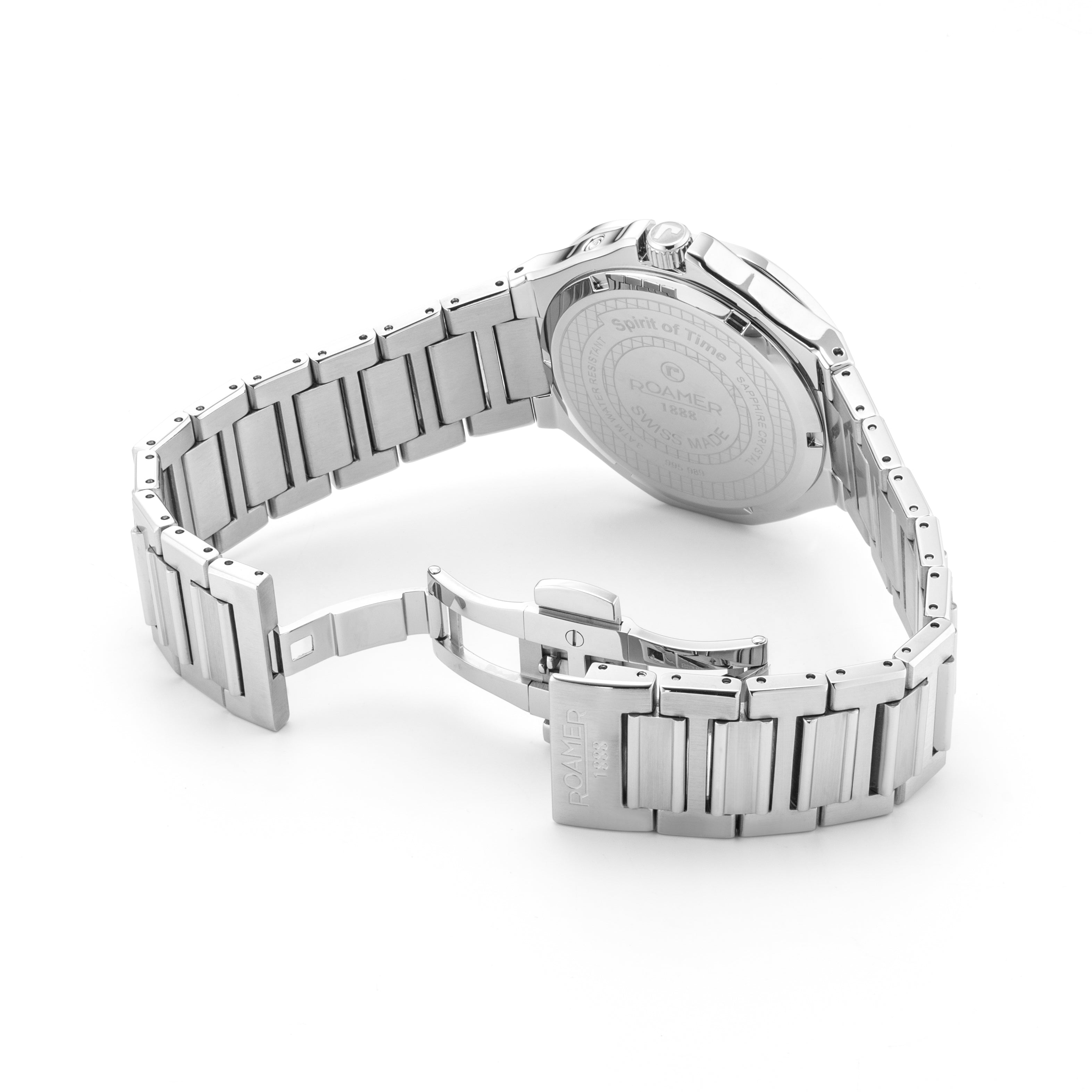 Spirit of Time 42x45mm Three-Hand Green Dial Silver Tone Bracelet Sapphire glass Stainless Steel swiss watch